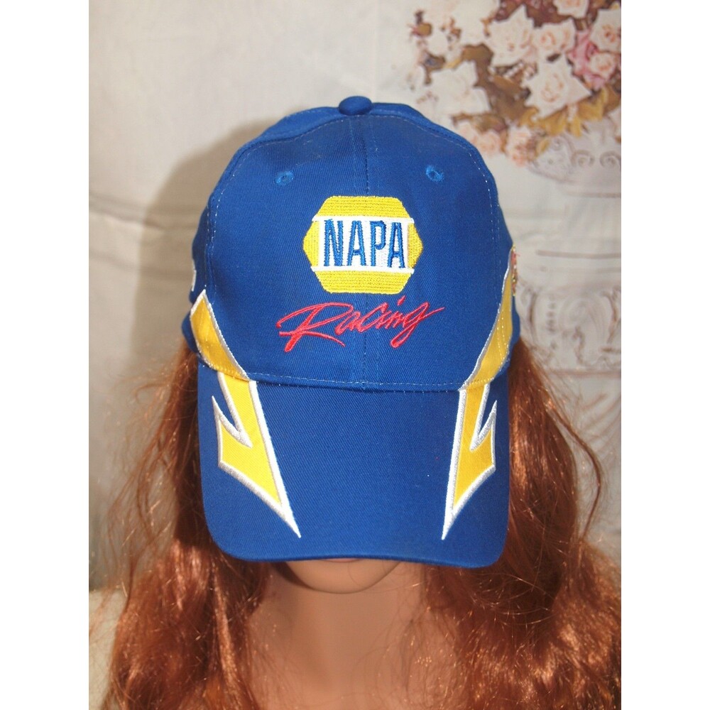 NAPA Racing Hat Toyota 55 Michael Waltrip NASCAR Hat Embroidered Lighting Bolts